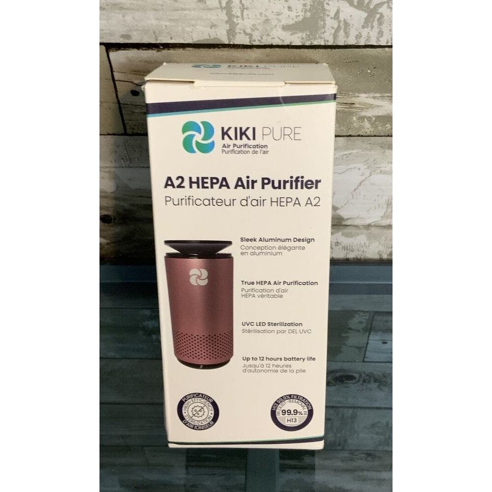 KikiPure A2 HEPA Air Purifier UVC LED Sterilization‎ Rose Gold